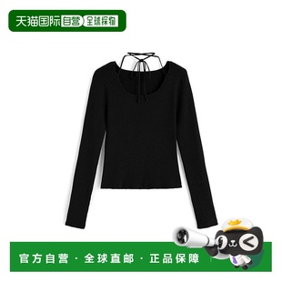 日本直邮日潮 GN527 GRL蝴蝶结针织上衣针织衫