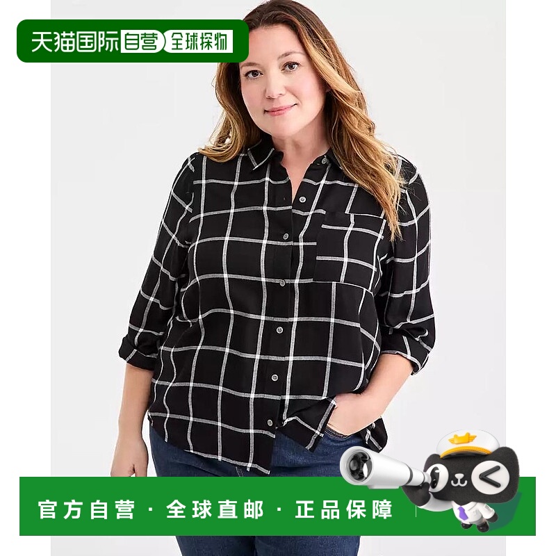 1h可退 【美国直邮】style & co 女士 衬衫长袖