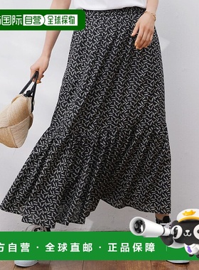 日本直邮23区 可洗涤埃斯帕德里约印花撕裂感短裙 [234613EW01757