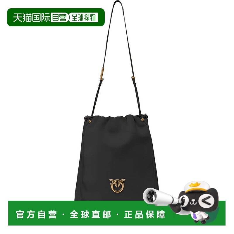 自营pinkoSlouchy Classic Shoulder Bag - black 美国奥莱直发
