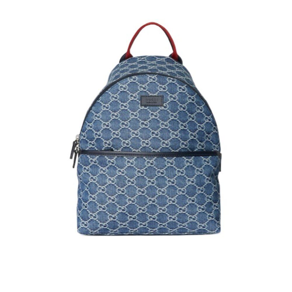 GUCCI 男童包袋 782708FAEI74242 AW2025 蓝色 GG背包