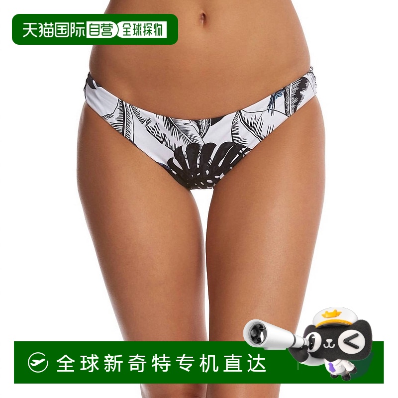 自營(yíng) seafolly棕櫚灘嘻哈比基尼底部黑色-黑色 【美國(guó)奧萊】直發(fā)
