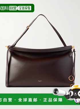 1h可退 香港直邮潮奢 Alaia 女士 Click 横款大号皮革肩包 AA1S01