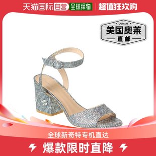 Weitzman 银色 Block 凉鞋 美国奥莱 Stuart 直 Allshine