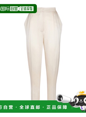 香港直邮BALMAIN 女士休闲裤 FF1PN190SE950AS AW2025 白色 高腰