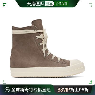 香港直邮潮奢 Rick Owens 瑞克 欧文斯 男士灰褐色 Waxy Nubuck