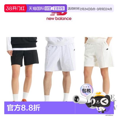 韩国直邮NEW BALANCE 中性针裥五分百慕大长裤 NBNVE21053_P39111