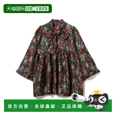 1h可退 日本直邮Sister Jane 女装 光泽提花迷你连衣裙 宽松半身