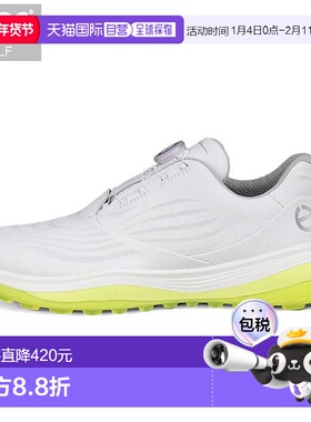 日本直邮ECCO 男士 LT1 BOA 无钉高尔夫球鞋132274 01007白色