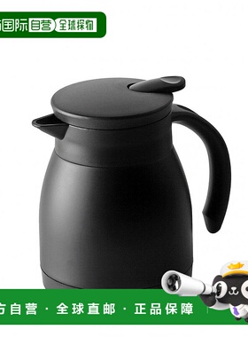 【日本直邮】珍珠金属BLKP热水壶不锈钢保温保冷黑色0.5L AZ-5017