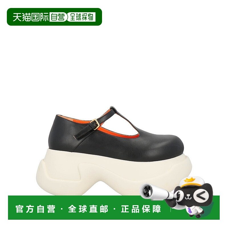 香港直邮Marni 玛尼 女士 乐福鞋 BLACK 黑色时尚舒适玛丽珍鞋
