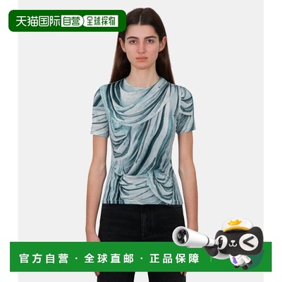 1h可退 香港直邮Rabanne 女士 drape T恤 24EJT0798VI0316V160SS2