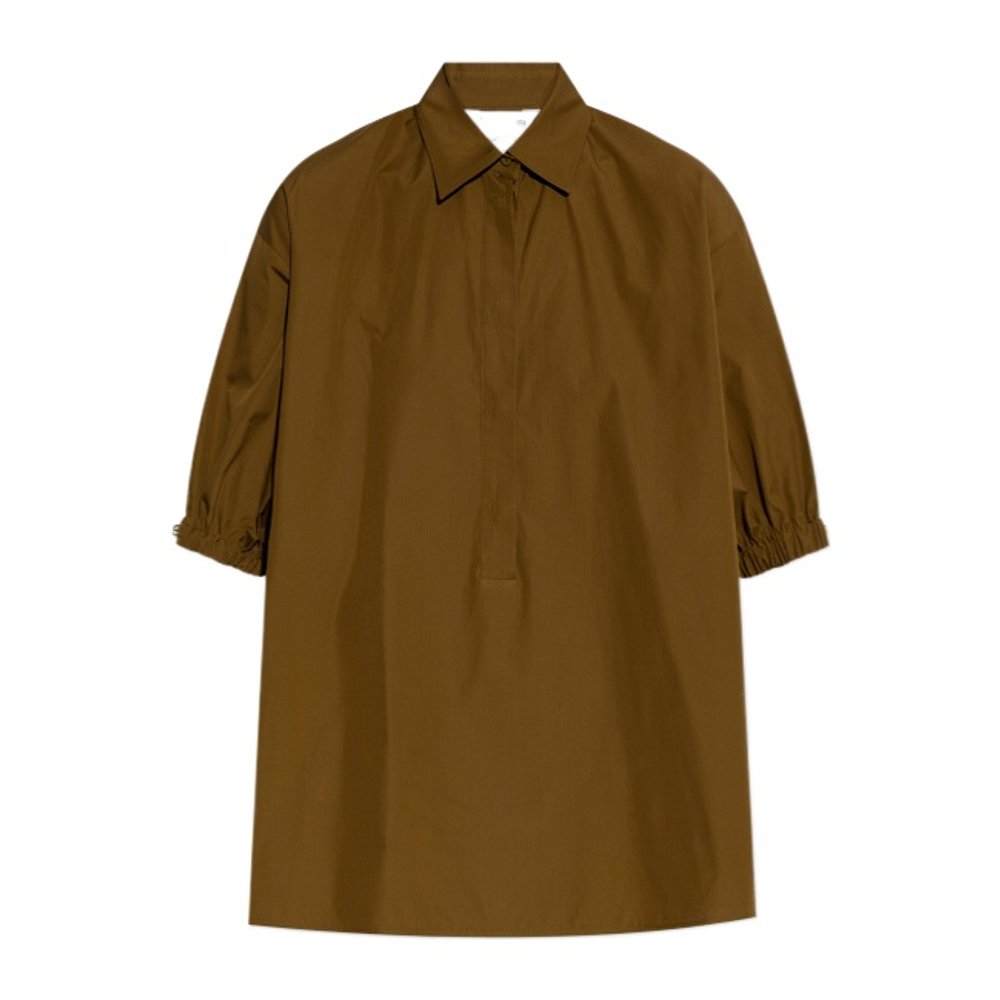 MAX MARA 女士外套 1191055206052 SS2025 军绿色 翻领短袖衬衫