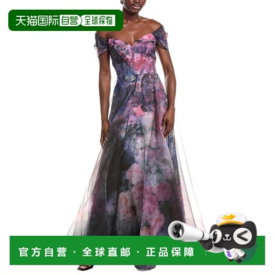 自营 rene ruiz雷内 鲁伊斯硬纱礼服-紫色 美国奥莱直发连衣裙