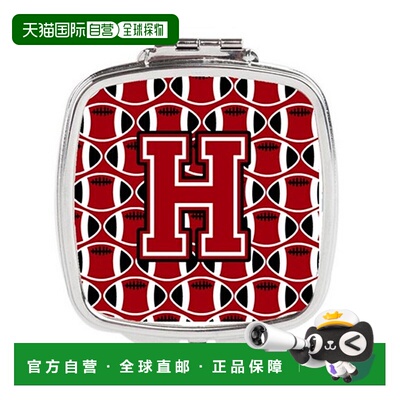 自营Carolines Treasures CJ1073-HSCM 字母 H 足球红,正品
