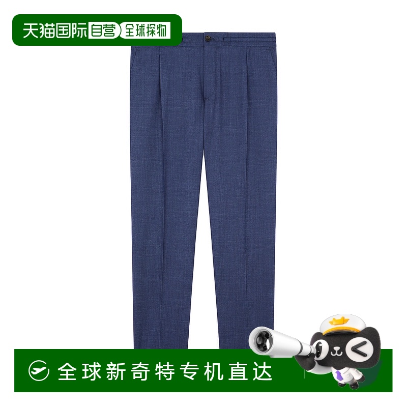 香港直邮PAUL&SHARK 男士休闲裤 25414073050 SS2025 蓝色 腰带环