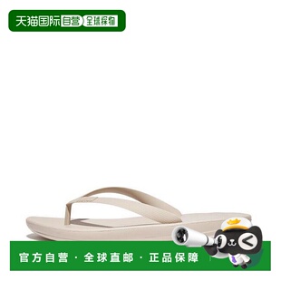 自营 FitFlop Ikushion J80-A20自制人字拖男式石米色拖鞋-米色