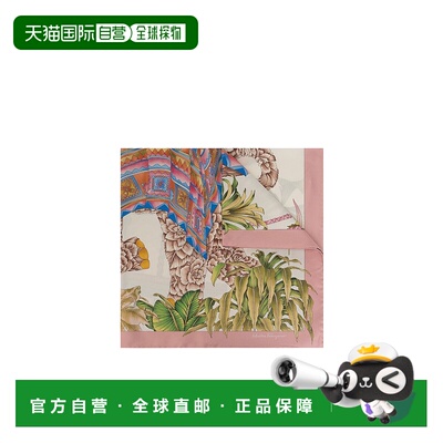 1h可退 香港直邮奢淘 Salvatore Ferragamo 徽标图案丝巾 女 3101