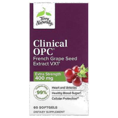 香港直发terry Naturally葡萄籽提取物素食胶囊60粒保健品高浓度