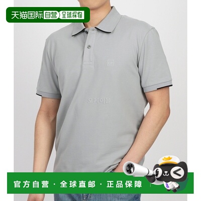 韩国直邮COMPANY  Metropolis系列短袖Polo衫弹力珠地布徽章装饰