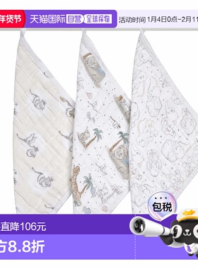 【日本直邮】Aden + anais 小飞象洗脸巾 30×30cm  AWCC30003DIJ
