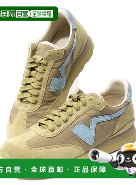 韩国直邮VISVIM FKT RUNNER男款牛皮拼接运动鞋卡其0125101001005