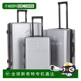 带可扩展硬壳和8个旋转轮 自营 3件套行李箱 ROBERTO 银 CAVALLI