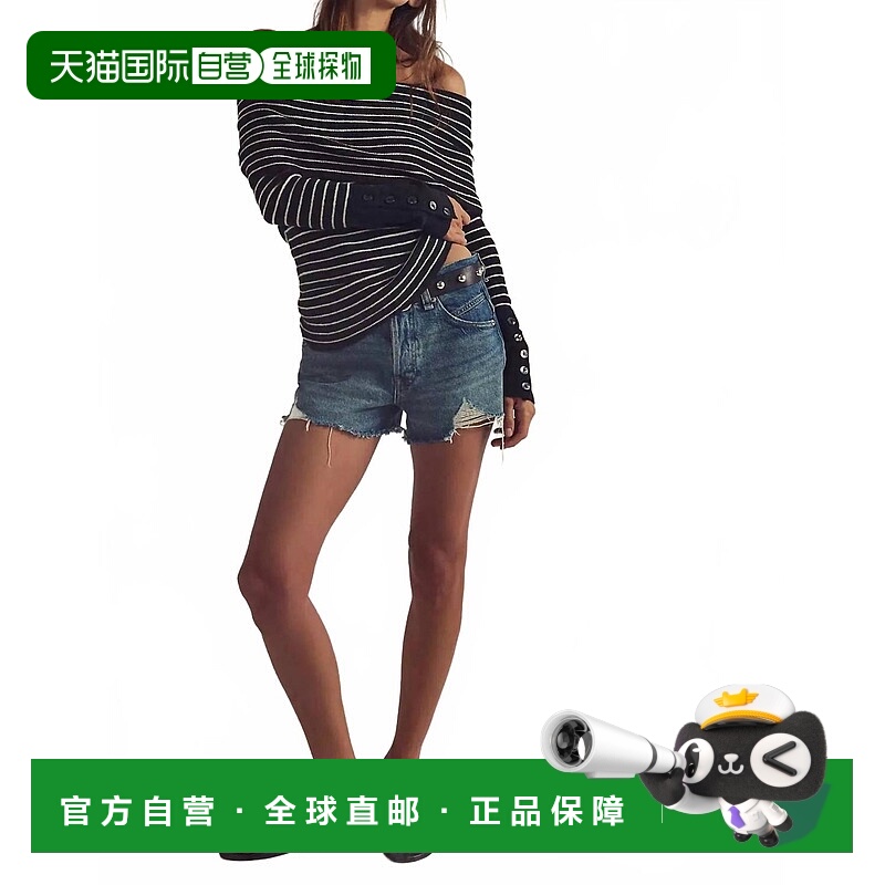 自营free peopleEvergreen Sweater In Black And White Combo -