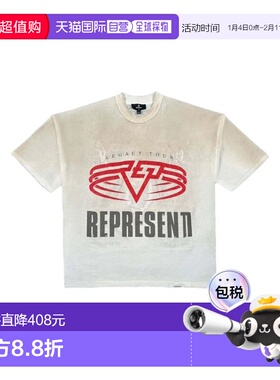 1h可退 香港直邮Represent 男士 MLM100176/WASHED 本色T恤 MLM10
