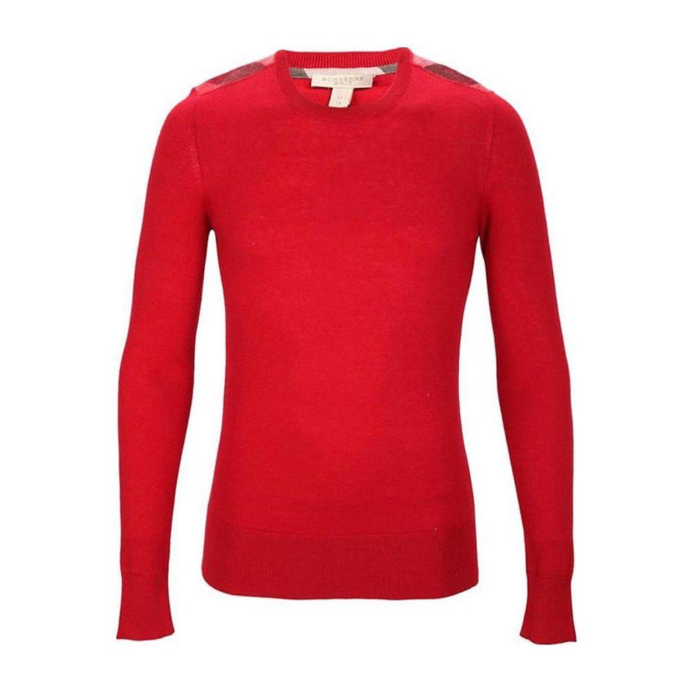 BURBERRY 男士针织毛衣 38488191 AW2020 红色 圆领针织套衫