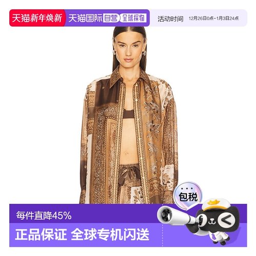 香港直邮ZIMMERMANN 女士 Lucky Manstyle 衬衫 4588TSS252