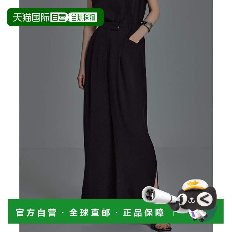 1h可退 日本直邮STUDIOUS 女士侧开叉缎面长裤 125340037