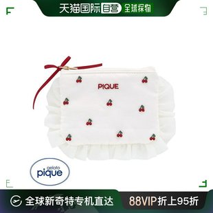 樱桃刺绣纸巾袋 pique gelato 日本直邮