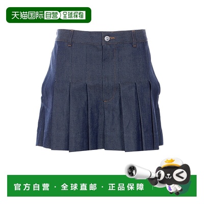 香港直邮A.P.C. 女士半身裙 COGDFF06504IAI SS2026 蓝色 百褶迷