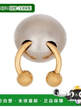 1h可退 香港直邮Balmain 带穿孔的球形戒指 GN1XR580MBSB