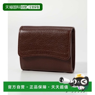 真皮商务钱包 日本直邮IL 女士迷你卡片夹 BISONTE FIFTY 零钱包