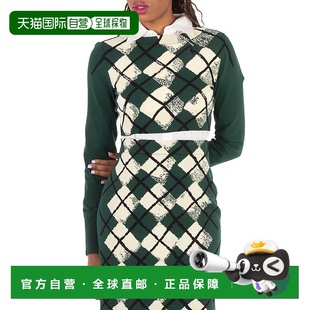 常春藤 Argyle精致针织裁剪毛衣 美国奥莱直发背心 Burberry 自营