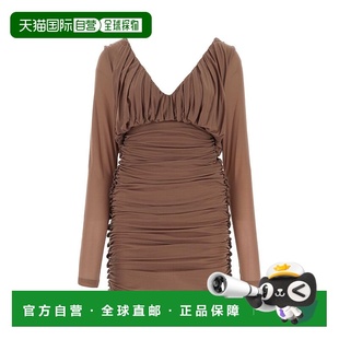 Laurent Saint 圣罗兰 女士 729 1h可退 褶皱连衣裙 香港直邮潮奢