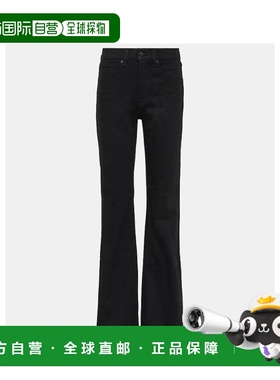 香港直邮NILI LOTAN 女士 Celia 高腰小喇叭牛仔裤 004302直筒裤