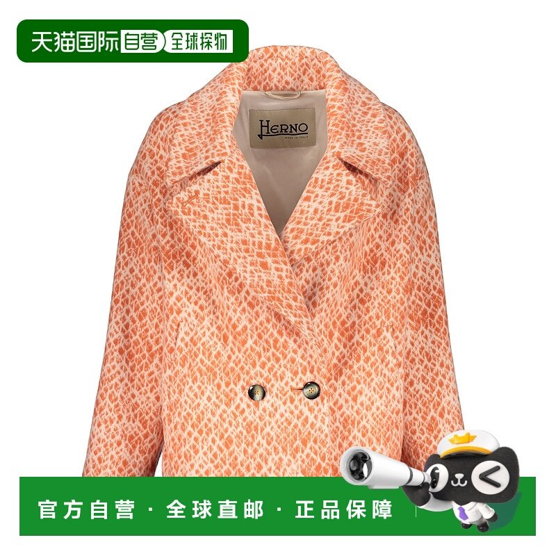 香港直邮HERNO 女士西服 GA000244D33396R1958 AW2023 粉红色外套