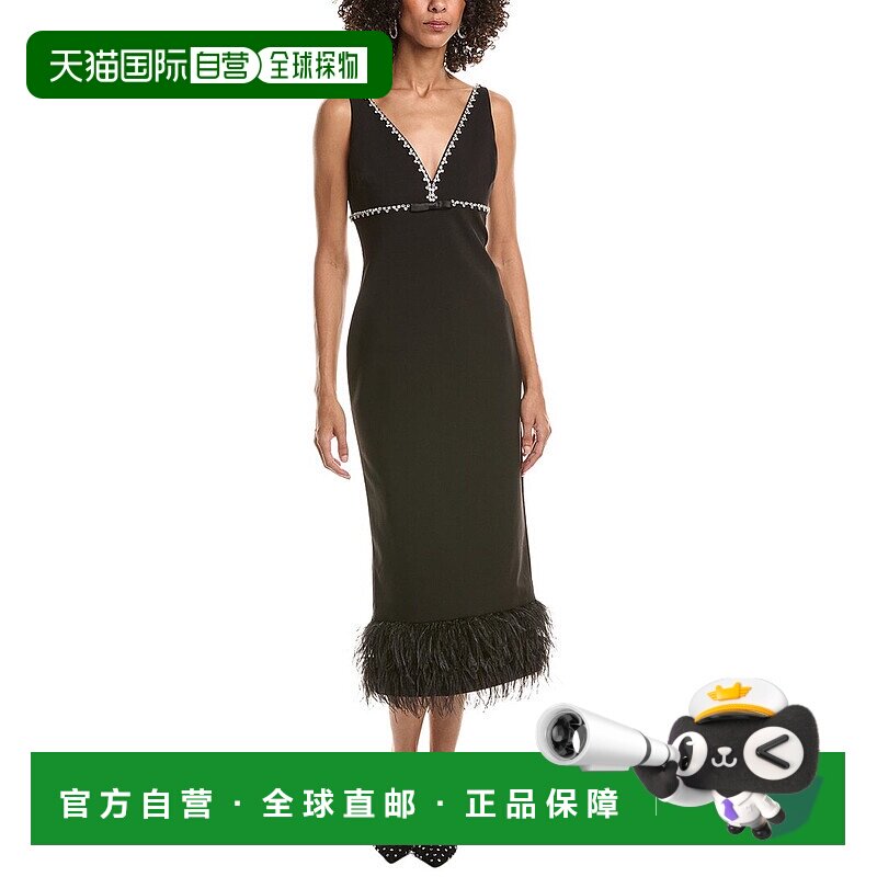 自营LIKELY诺拉连衣裙-黑色 美国服饰性感直发奥莱