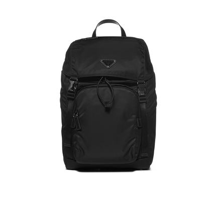 潮奢 Prada 普拉达 男士 徽标双肩包 2VZ135HOL2DMG