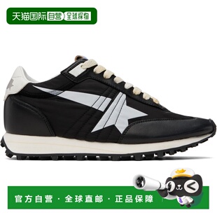 1h可退 香港直邮潮奢 GOLDEN GOOSE 男士 黑色 Marathon 运动鞋 G