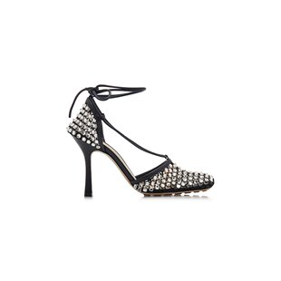 Bottega Veneta 葆蝶家 女士 弹力水晶凉鞋