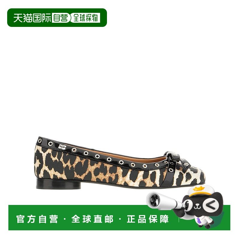 香港直邮GANNI 女士芭蕾乐福鞋 S31094929842 SS2025 花色 Printe