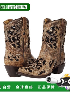 【美国直邮】corral 女士 靴子爆款进口真皮女靴