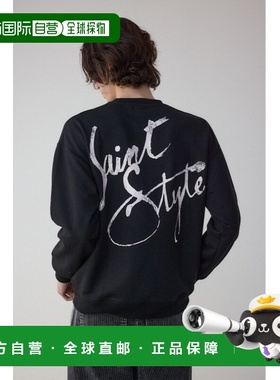 1h可退 日本直邮AZUL BY MOUSSY 男装 笔记体后印 裏毛连帽衫 宽