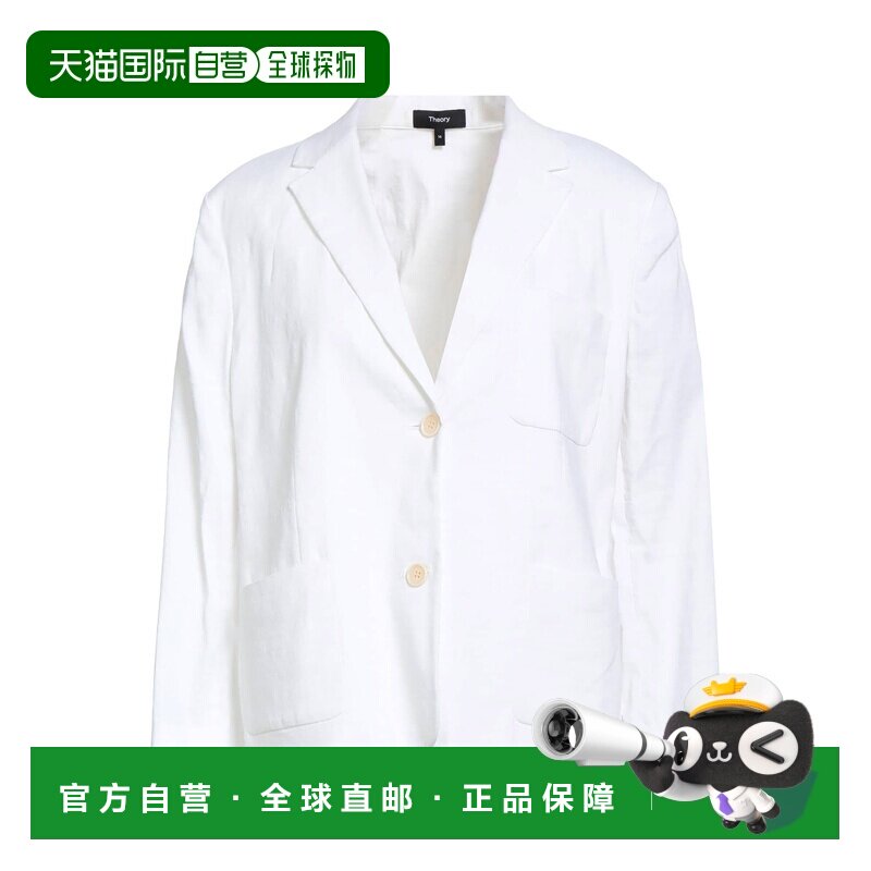 香港直邮THEORY 希尔瑞 女士 西装外套 white白色 舒适时尚亚麻图片