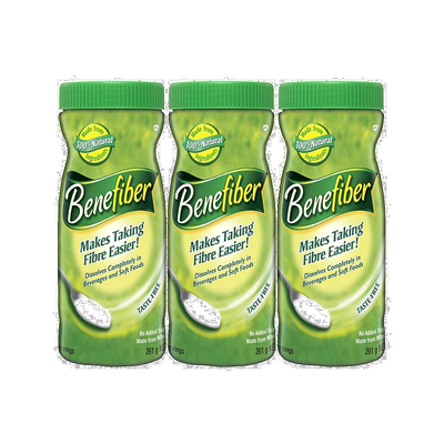 澳大利亚直邮Benefiber膳食纤维粉无糖低热量调理肠道261g*3瓶