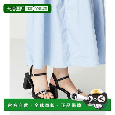 日本直邮Oriental Traffic 视觉搭扣高跟凉鞋 [OR526BW001784]